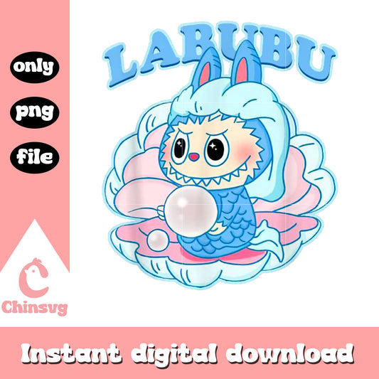 Fish labubu lover cute drawing design png, labubu outfits png