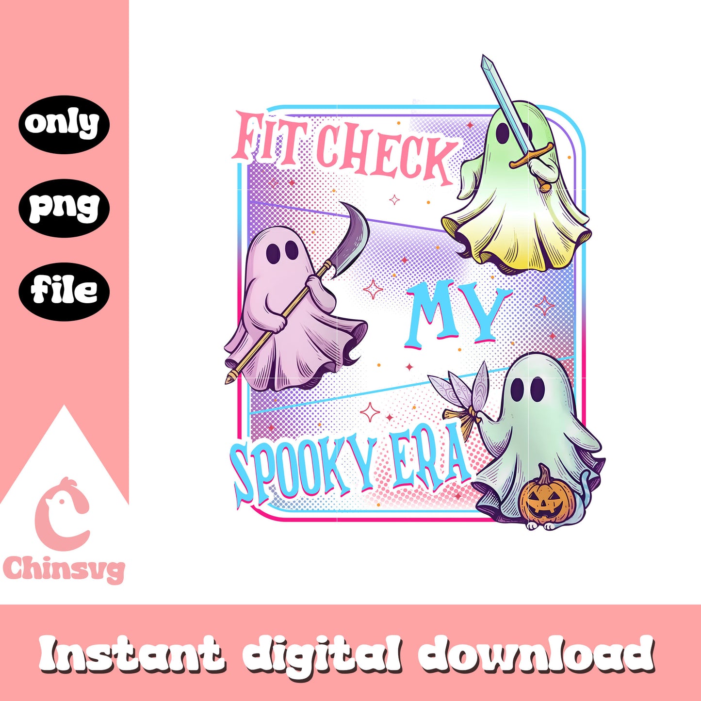 Fitcheck my spooky era design png, spooky ghost png