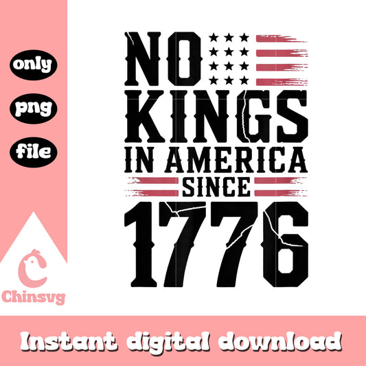 Flag us no kings in america png, democracy​ png, protest png