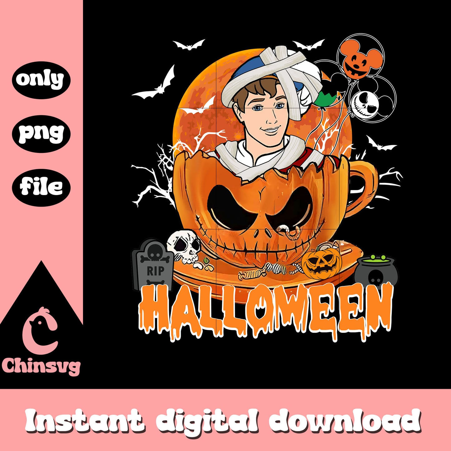 Florian disney in horror cup design png, florian prince png