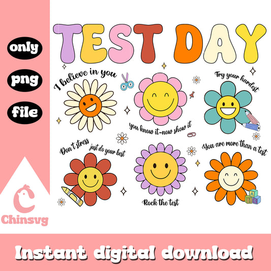 Flowers test day quotes png, quote on test day png, flowers png
