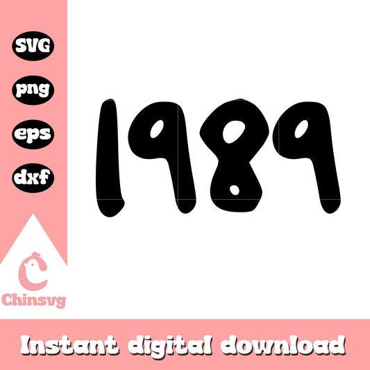 Font design 1989 svg, typeface svg, typeface design svg