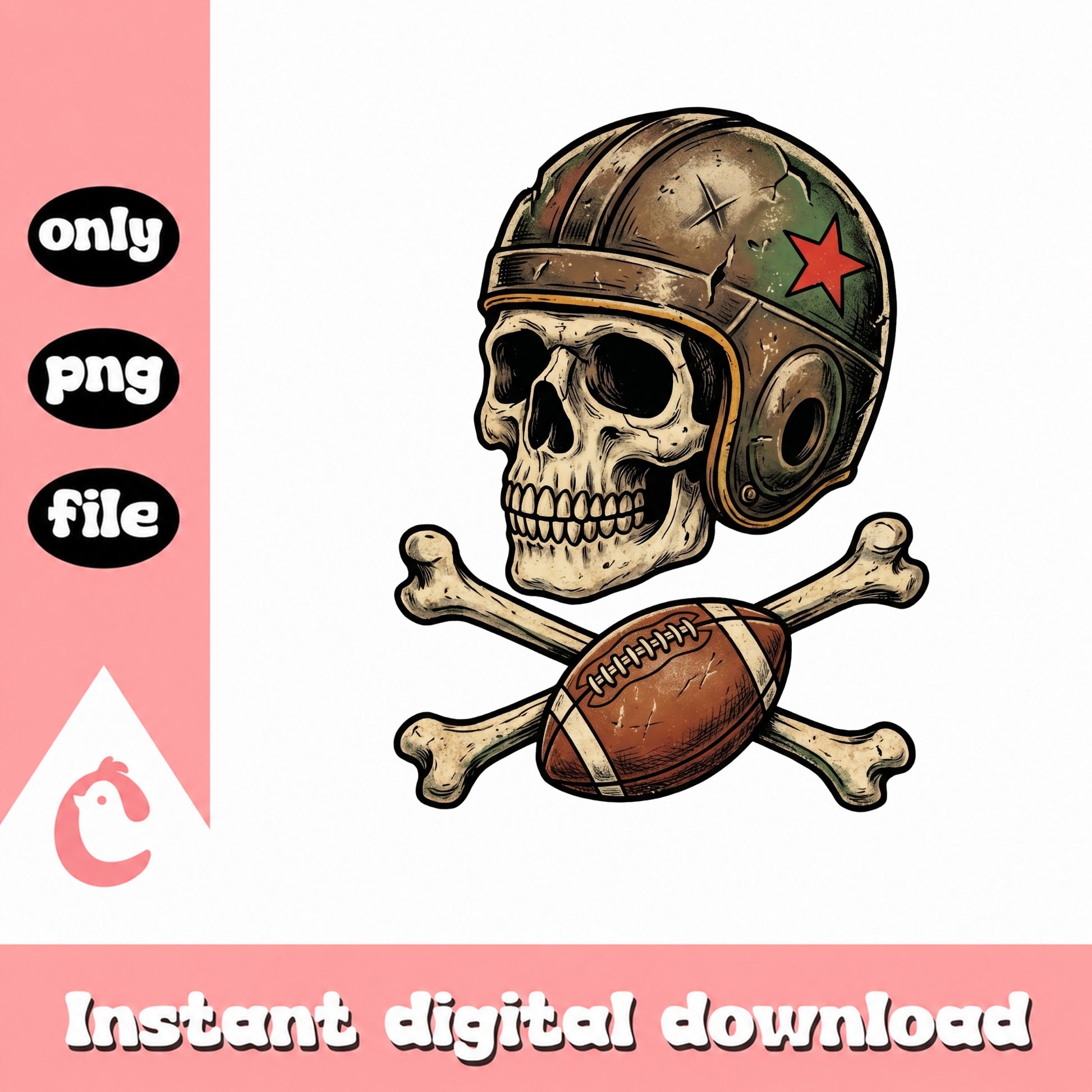 Football Skull Crossbones PNG, Skull Helmet Clipart, Football PNG