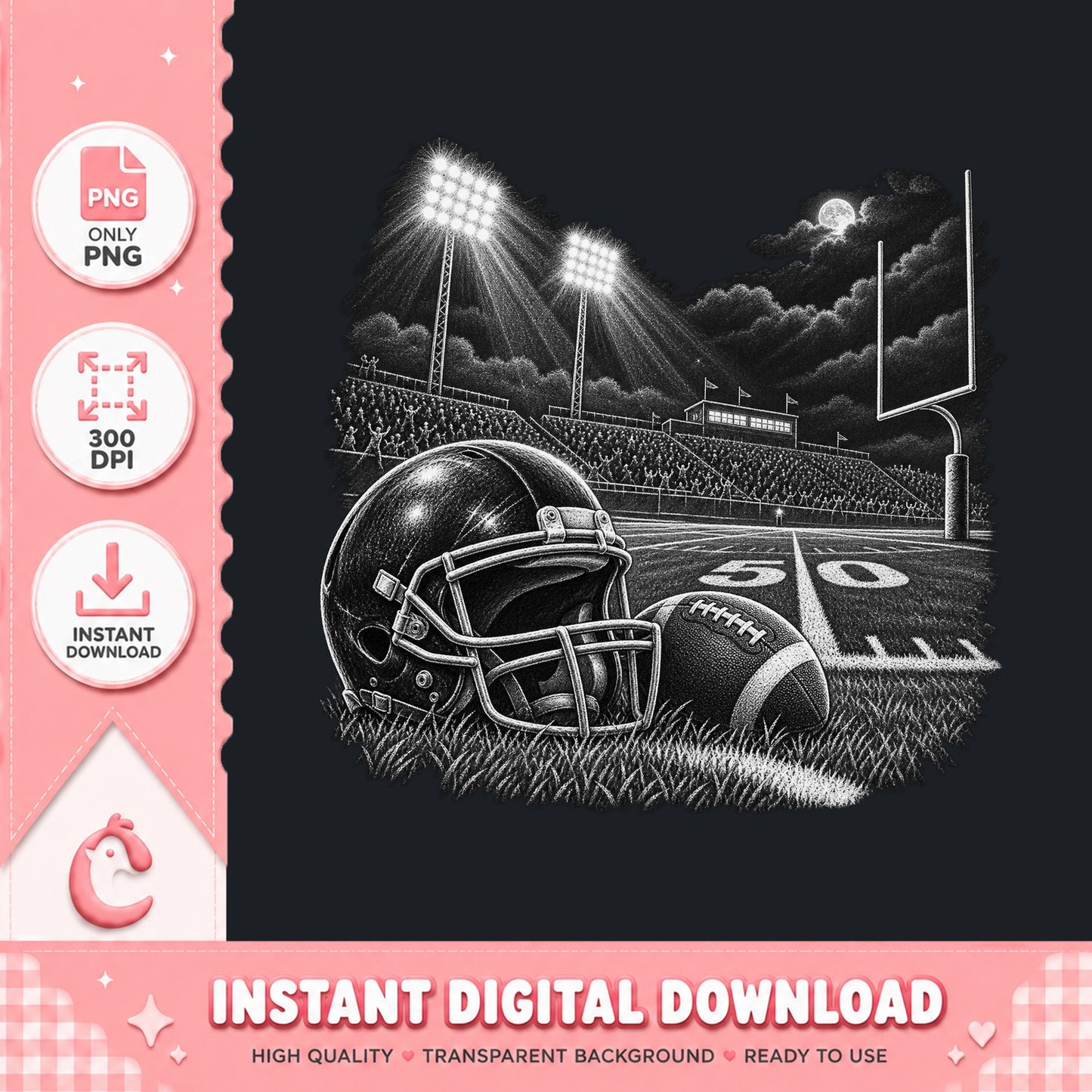 Football Stadium Night Scene PNG, Football Helmet, Sports PNG
