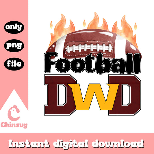 Football dad Washington Commanders png,  nfl football png