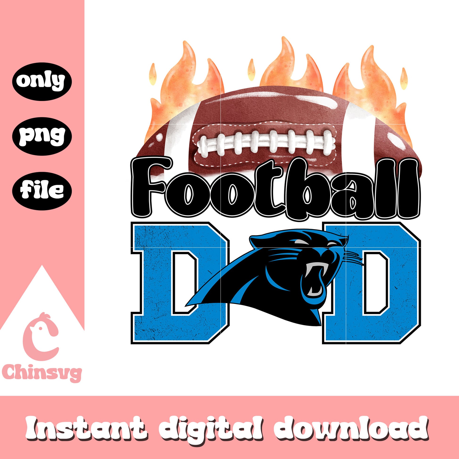 Football dad carolina panthers png, panthers logo​​​​​​​​​​​ png