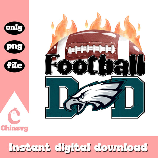 Football dad eagles design png, nfl philadelphia eagles​​​ png
