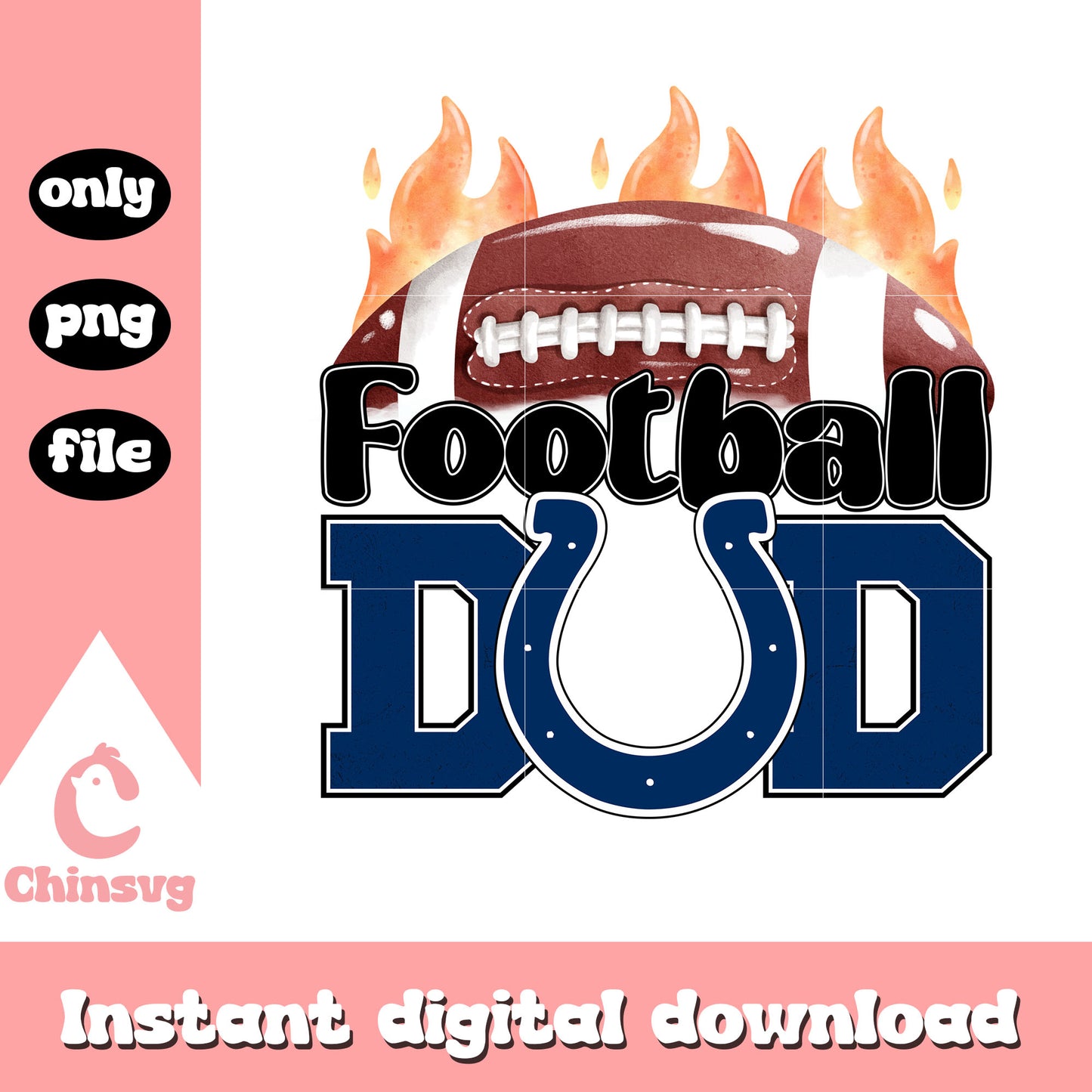 Football dad logo  Dallas Cowboys png, football game png