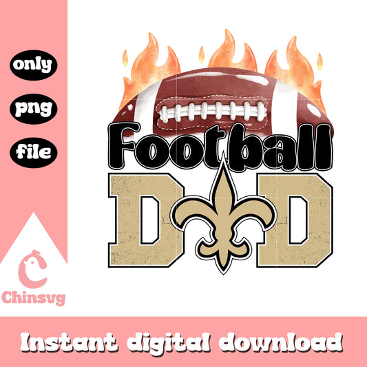 Football dad saints logo png, new orleans saints​​​​​​​​​​​​​​​ png
