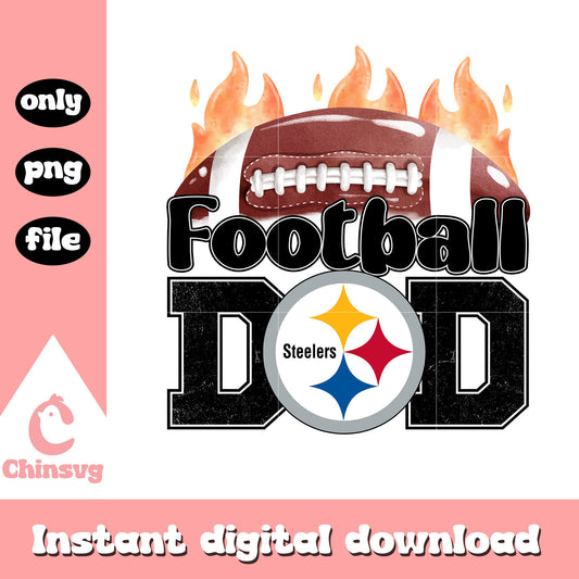 Football dad steelers logo png, nfl pittsburgh steelers​ png