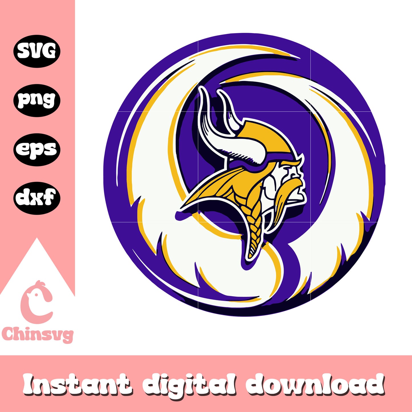 Football minnesota vikings nfl art svg, minnesota viking football svg