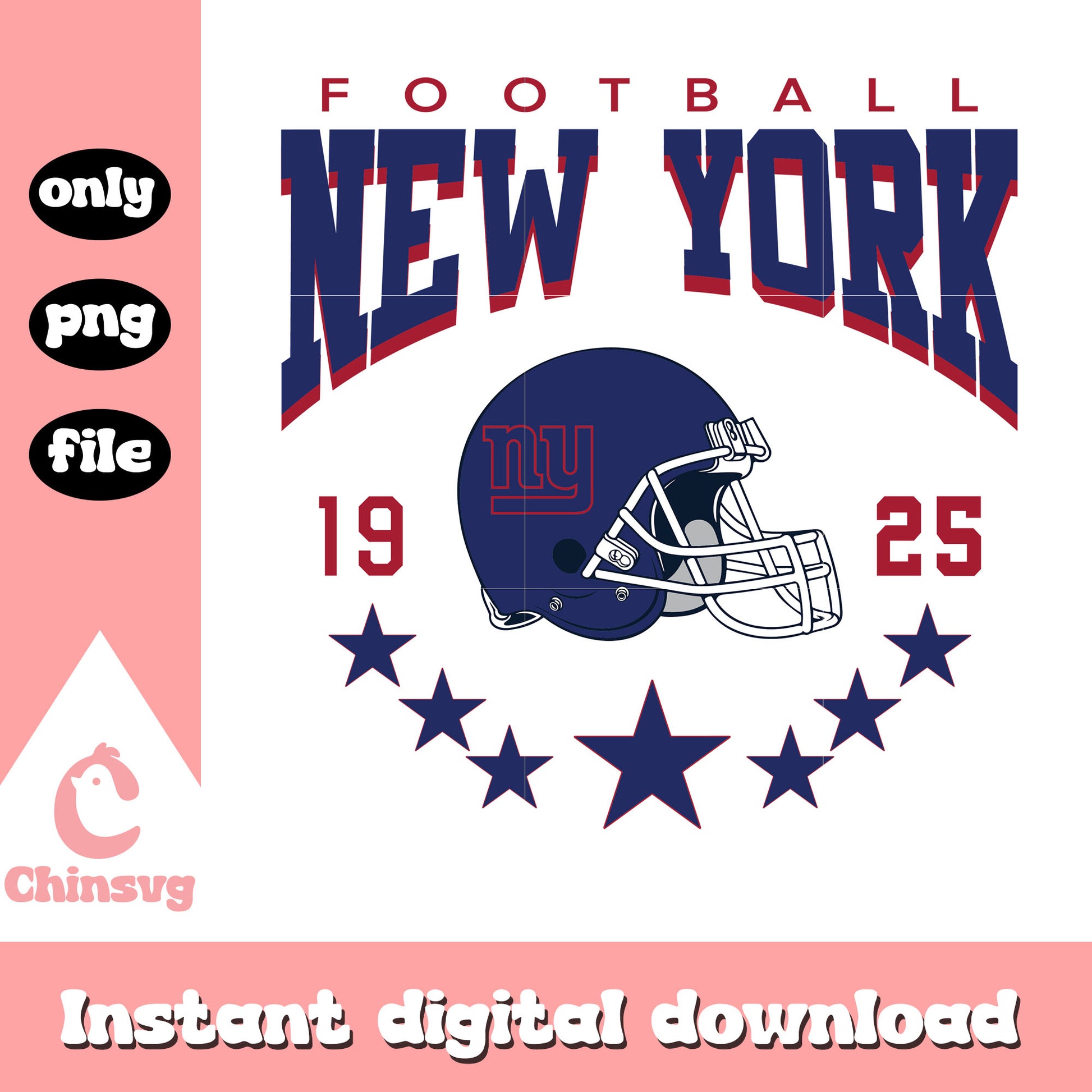 Football new york 1925 design svg, nfl helmet svg