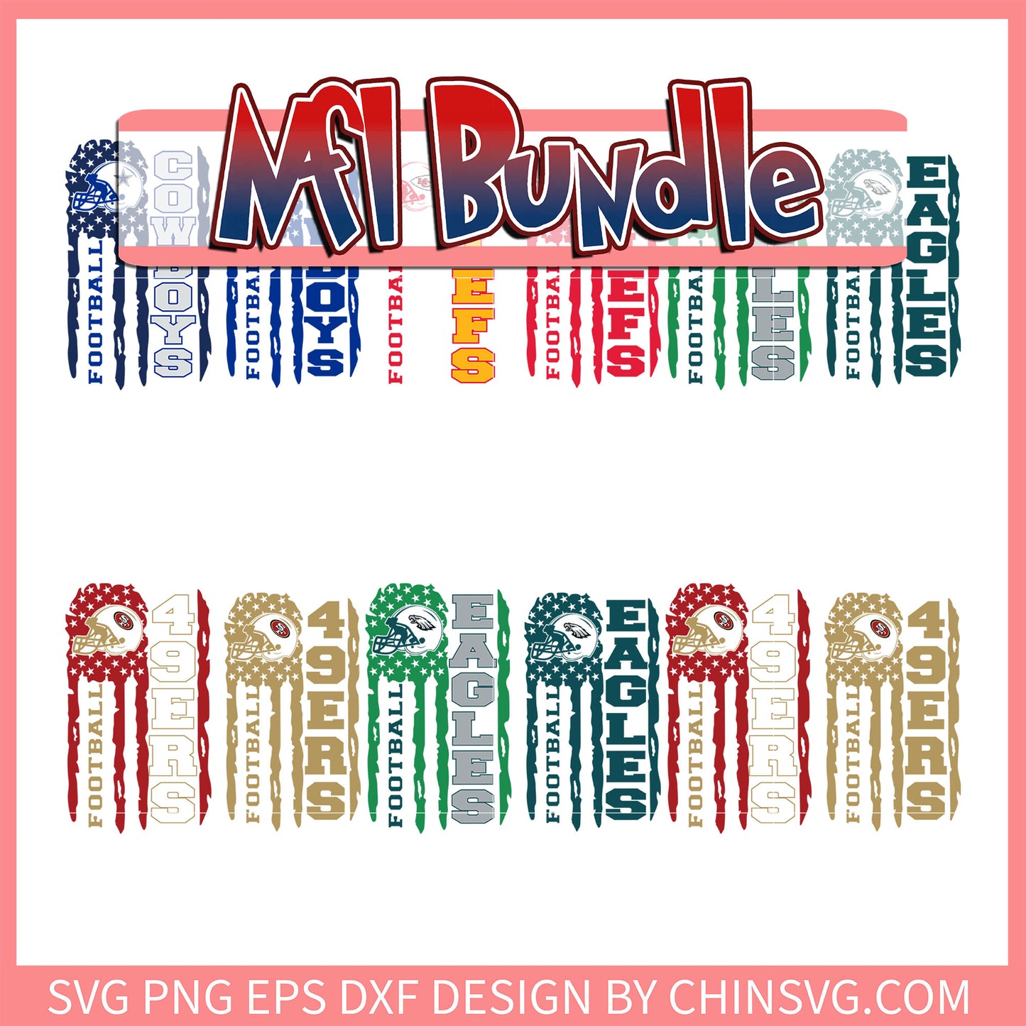 Football nfl logo teams bundle svg, nfl games today on tv svg  