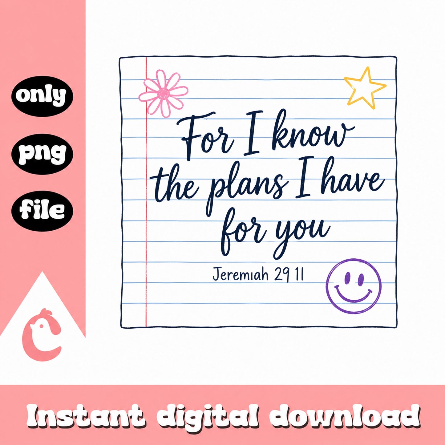 For I Know The Plans I Have PNG, Jeremiah 29 11 Quote, Faith PNG