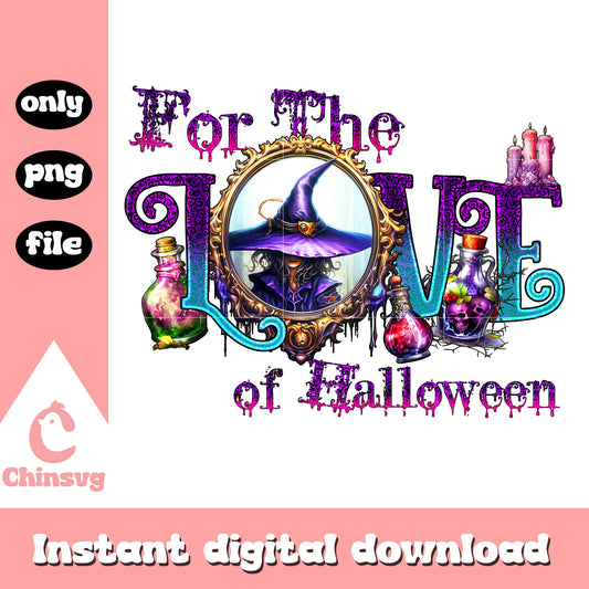 For the love of halloween font design png, halloween font png