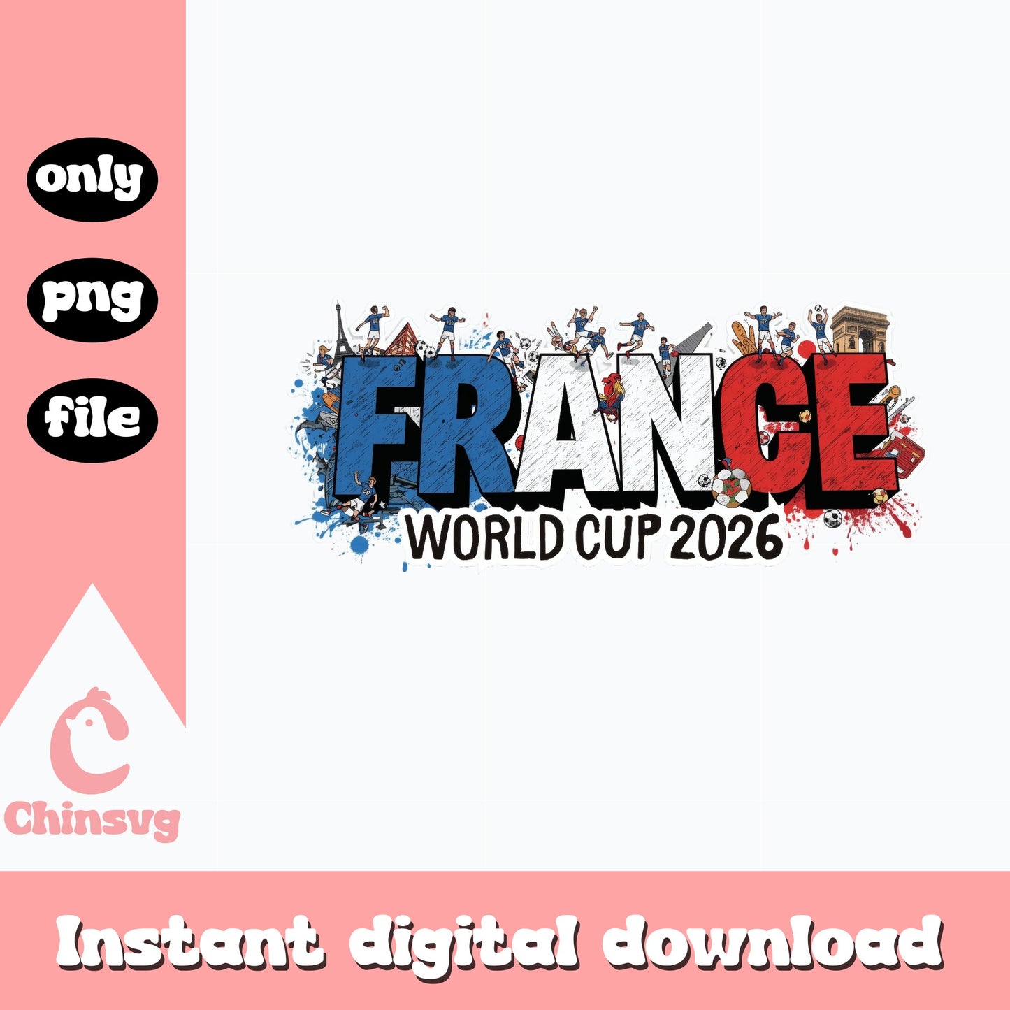 France World Cup 2026 PNG, Soccer France Team, Football PNG
