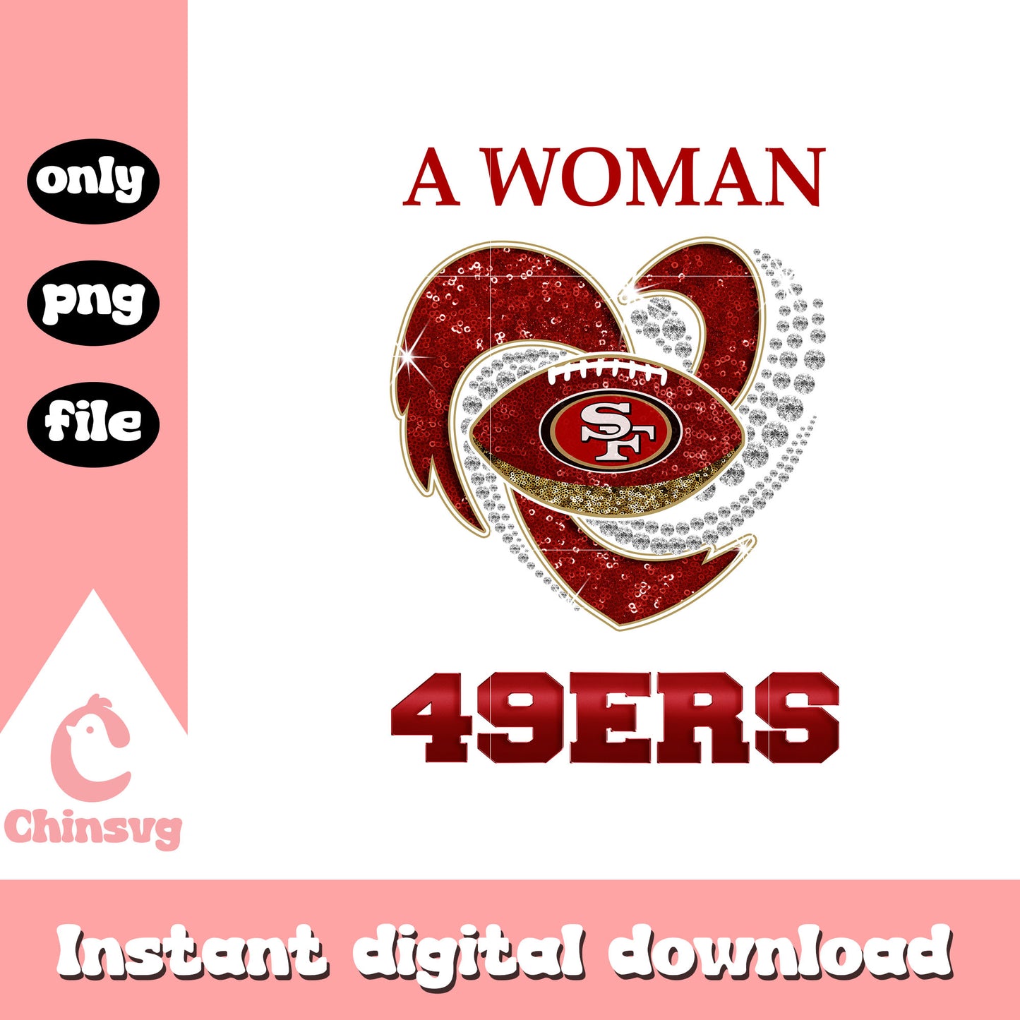 Francisco 49ers diamond heart png, all 32 nfl teams png