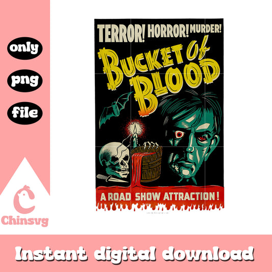 Frankenstein bucket of blood png, bucket of blood png