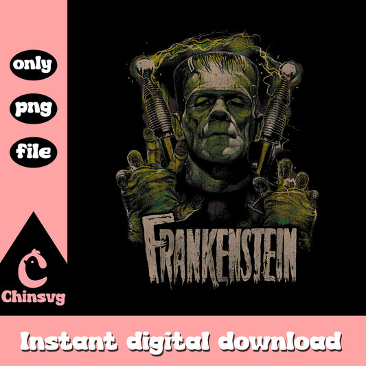Frankenstein monster horror movie png, scary movies png