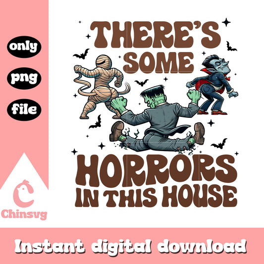 Frankenstein there's some horrors in this house png, horror png