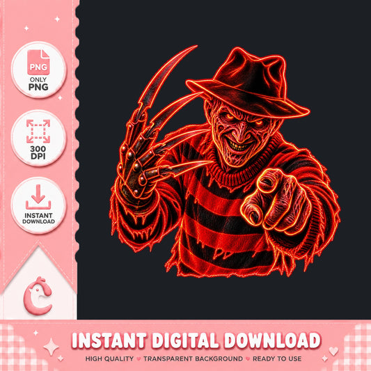 Freddy Krueger PNG, Horror Movie Character, Halloween PNG