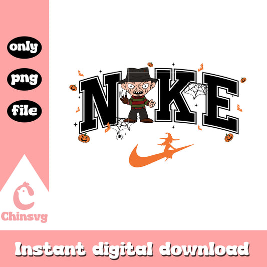 Freddy krueger chibi nike logo png, krueger chibi nike png