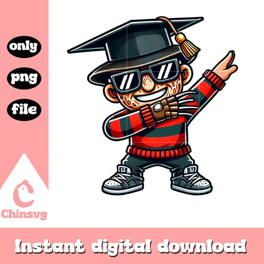 Freddy krueger graduation day design png, film freddy krueger png