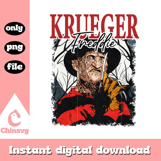 Freddy krueger horror killer design png, freddy krueger png