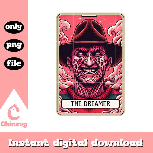 Freddy krueger the dreamer png, horror halloween png