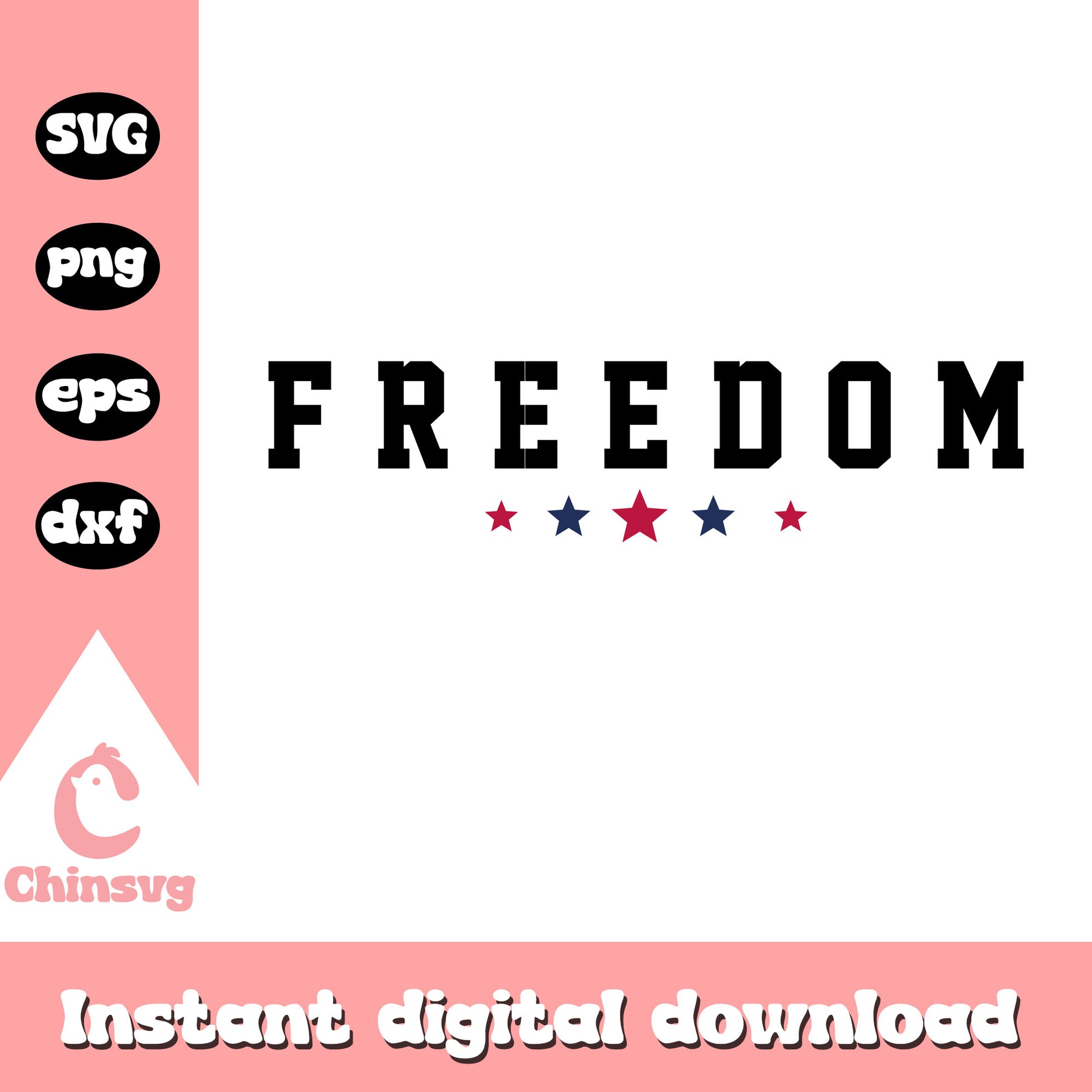 Freedome america star logo design svg, freedom america​ svg