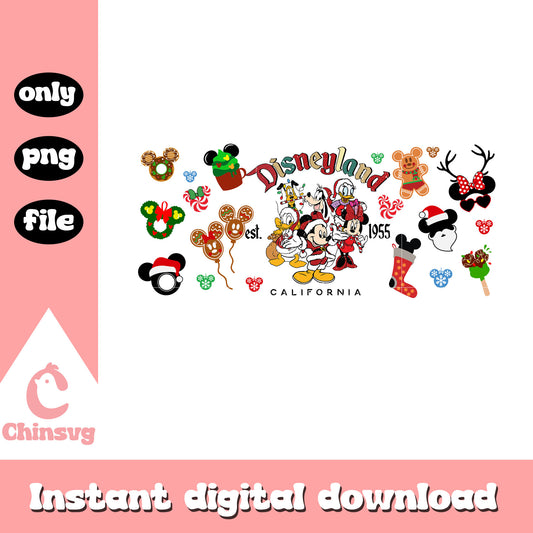 Friends disney christmas ornaments png, mickey art png