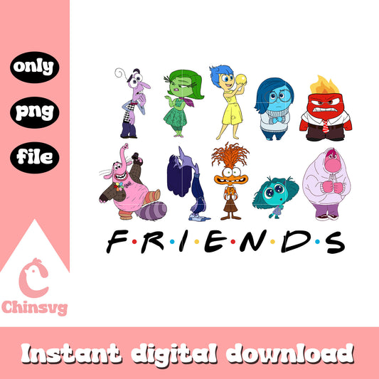 Friends emotions characters png, friends png, cartoon png
