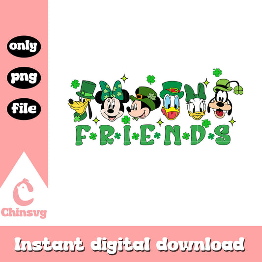 Friends st.patrick day png, disney friends png, patrick png
