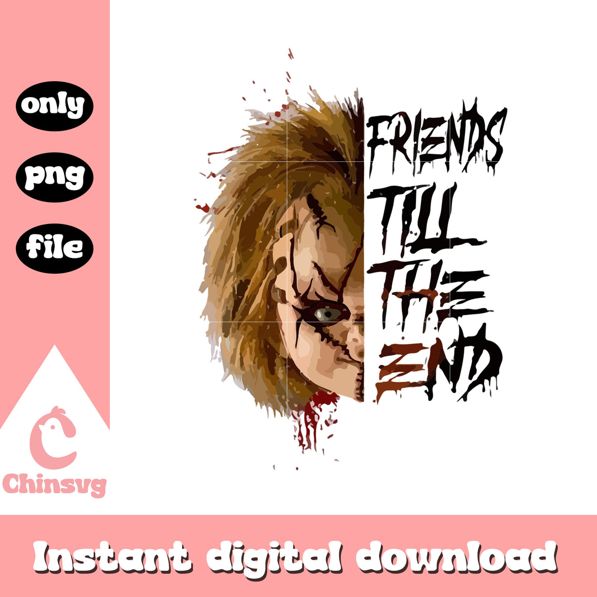 Cool Socks Calzini Uomo Divertenti – Chucky 'Friend To The End' – Taglia Large, Regalo Originale