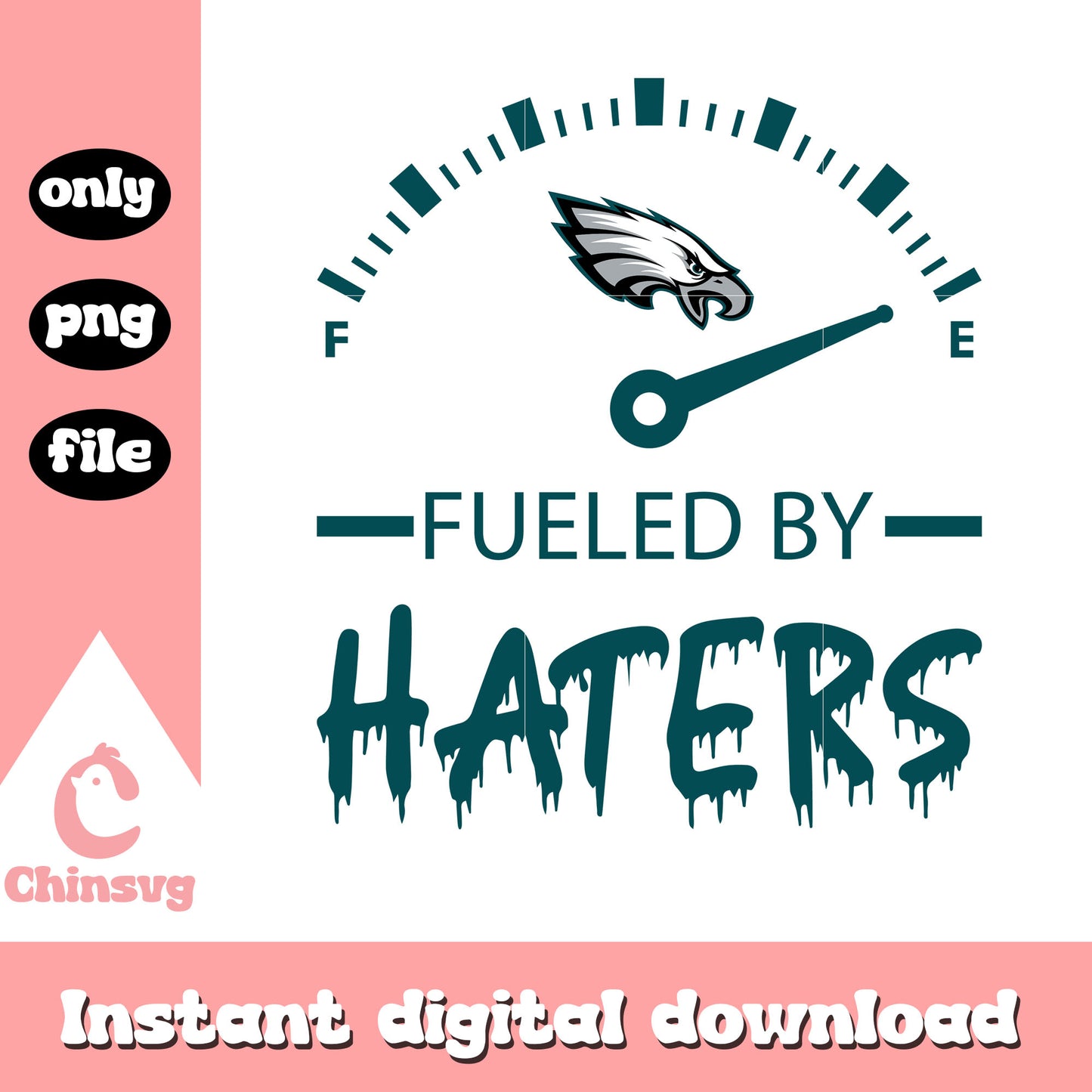 Fueled by haters Philadelphia Eagles design svg, nfl logos svg