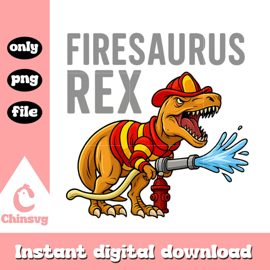 Funny firesaurus rex design png, t rex png, trending png