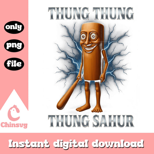 Funny meme tung tung tung sahur png, trending tiktok memes​ png