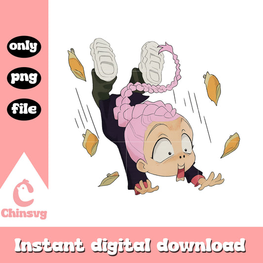 Funny rumi is falling down png, k-popmerch png, rumi character png