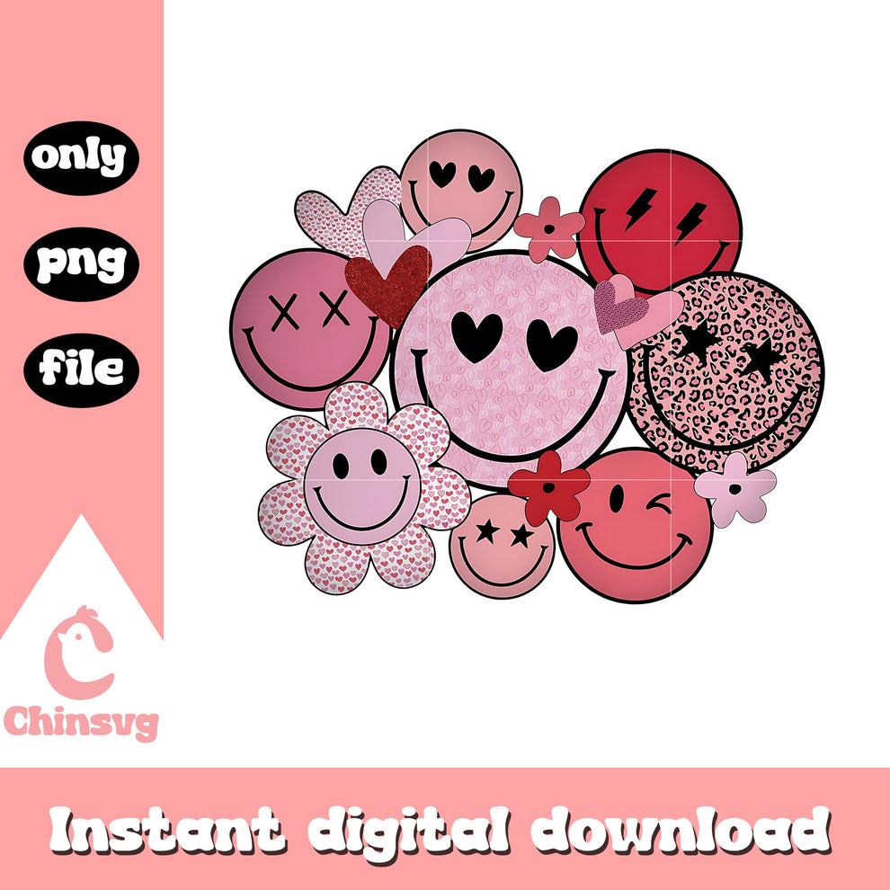 Funny smiley face valentine heart png, smiley face emoji png – Chinsvg