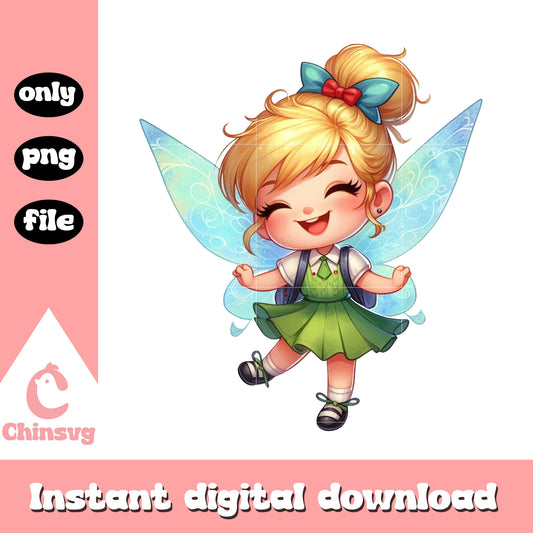 Funny tinker bell back to school png, school shooting today png