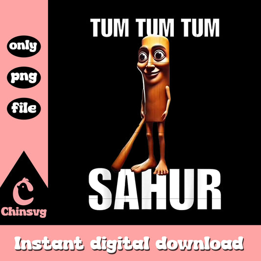 Funny tum tum tum sahur italian brainrot gen z T-Shirt