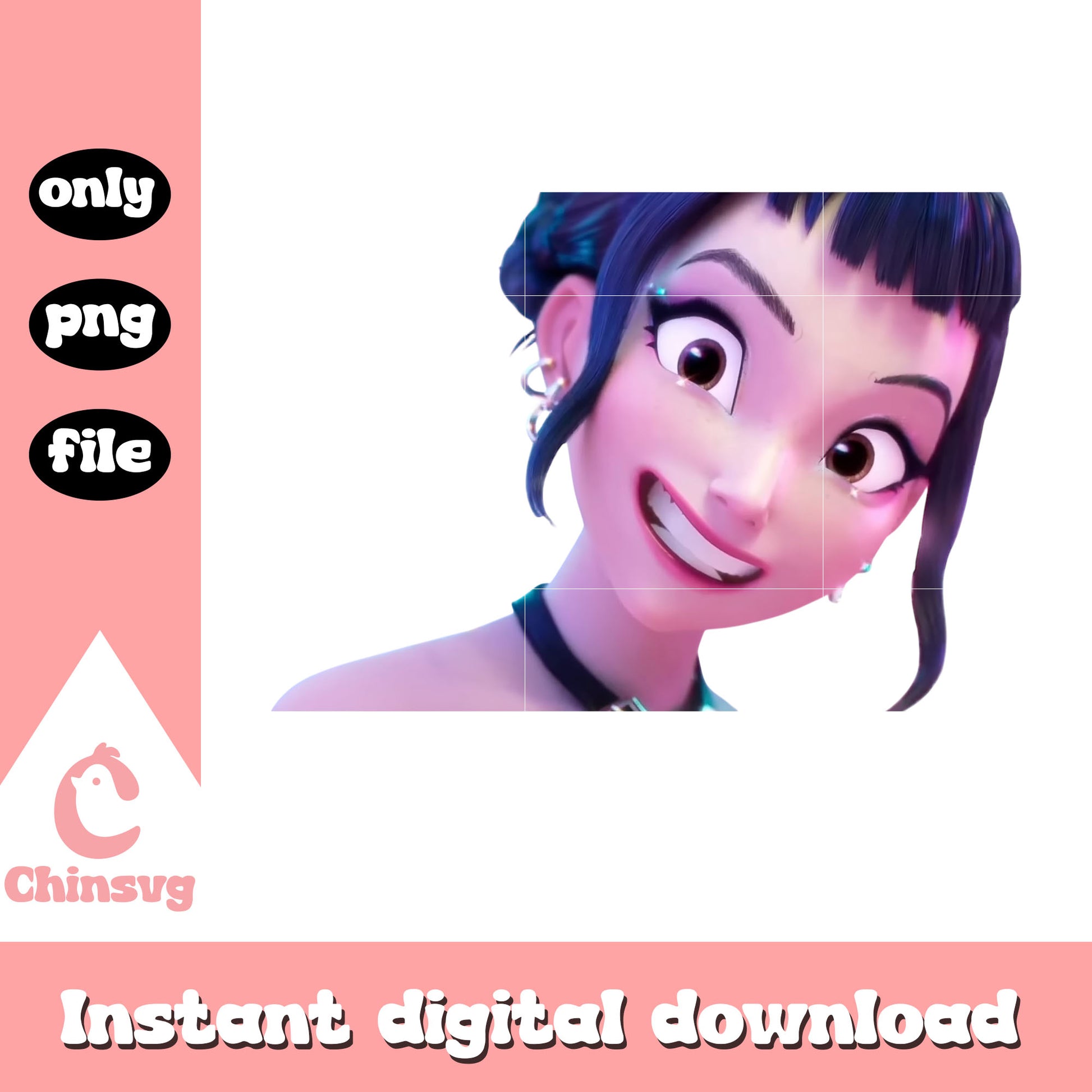 Funny zoey huntrix character png, zoey huntrix png