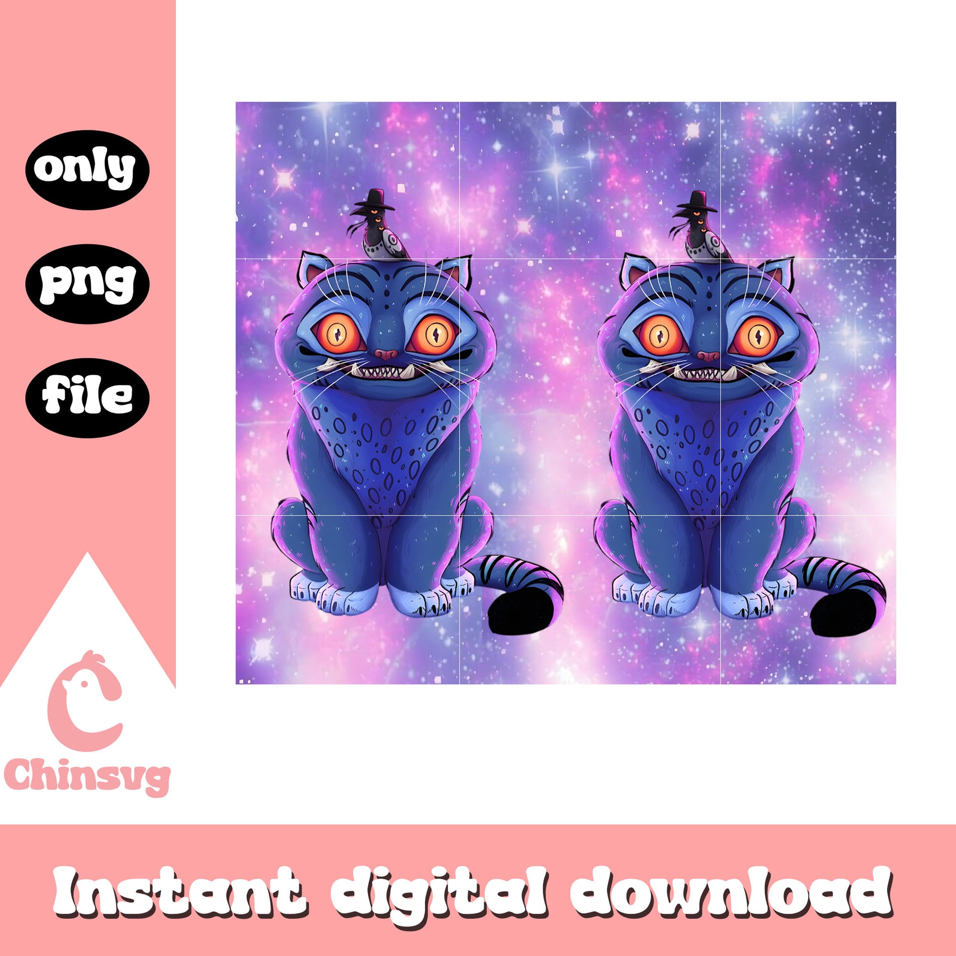 Galaxy derpy tiger and sussie design png, k-pop demon hunters png