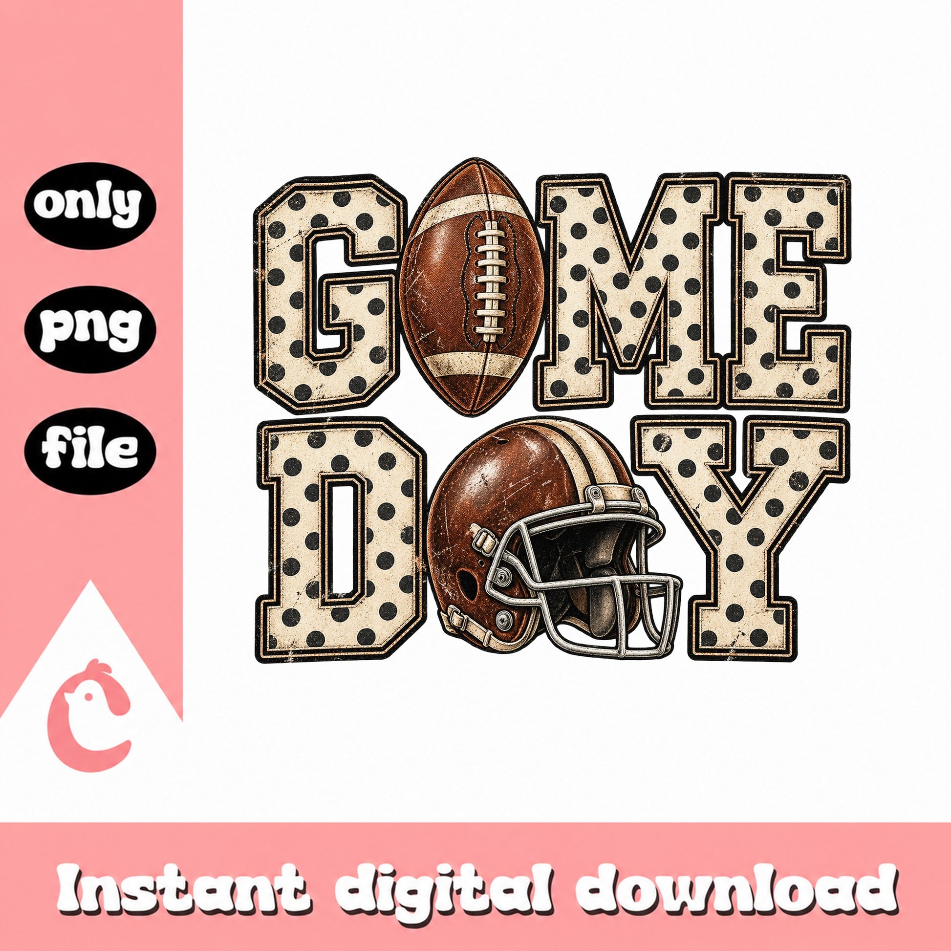 Game Day Football PNG, Sports Mom Sublimation, Instant Download PNG