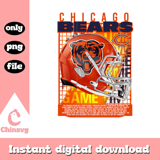 Game time chicago bears png, nfl chicago bears​​ png