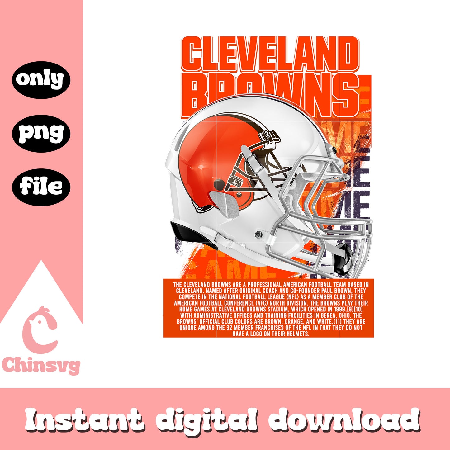 Game time cleveland browns png, browns football nfl​ png