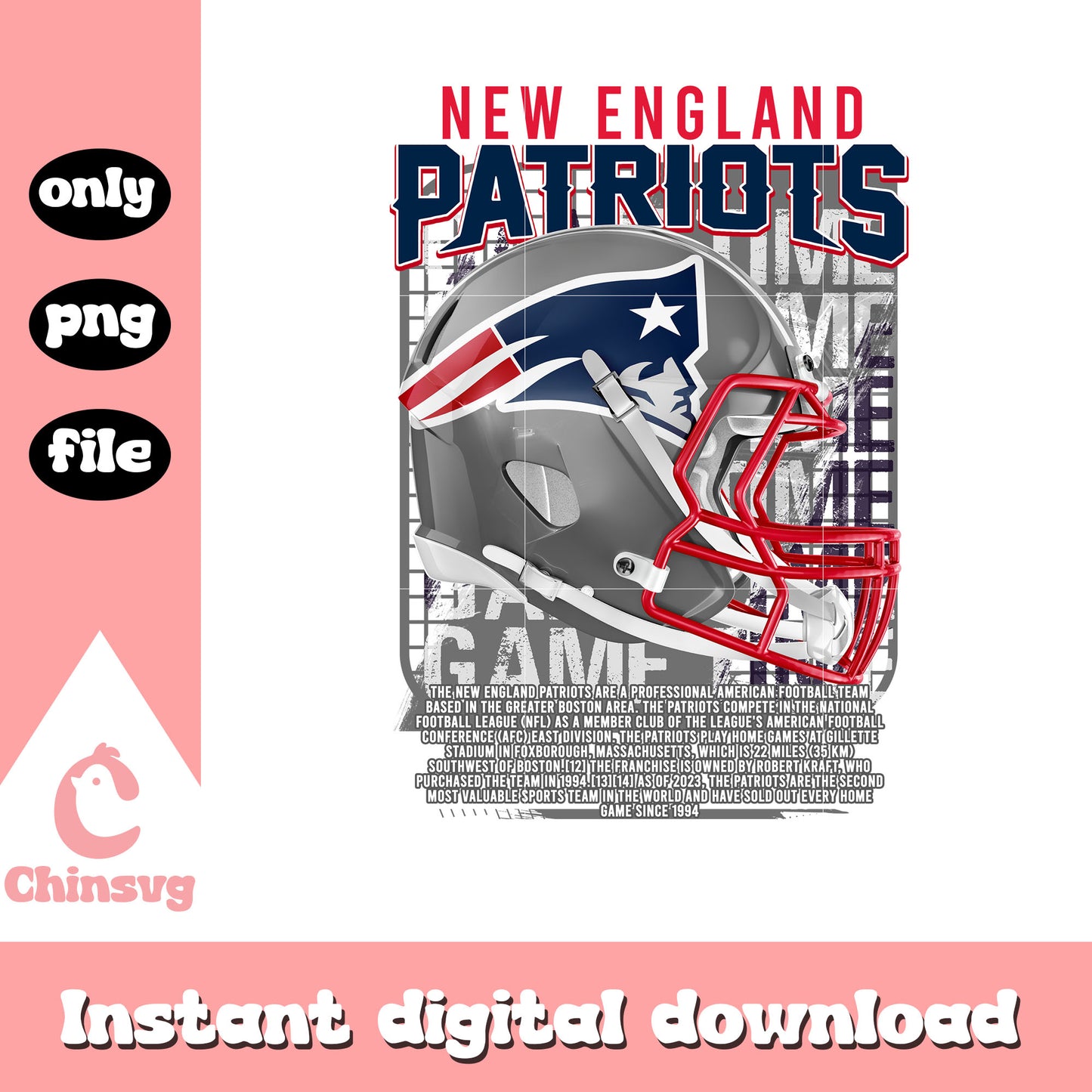 Game time football patriots png, new england patriots nfl​ png