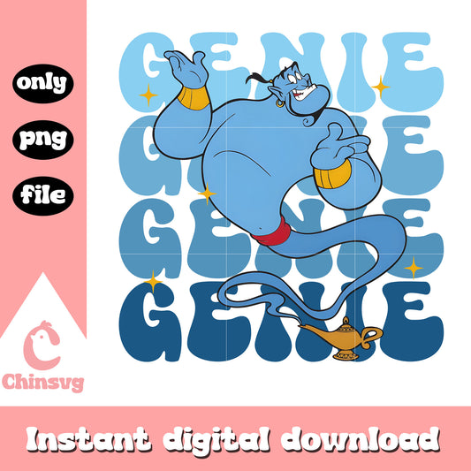 Genie Coming Out Of the Lamp png, Genie aladdin disney png