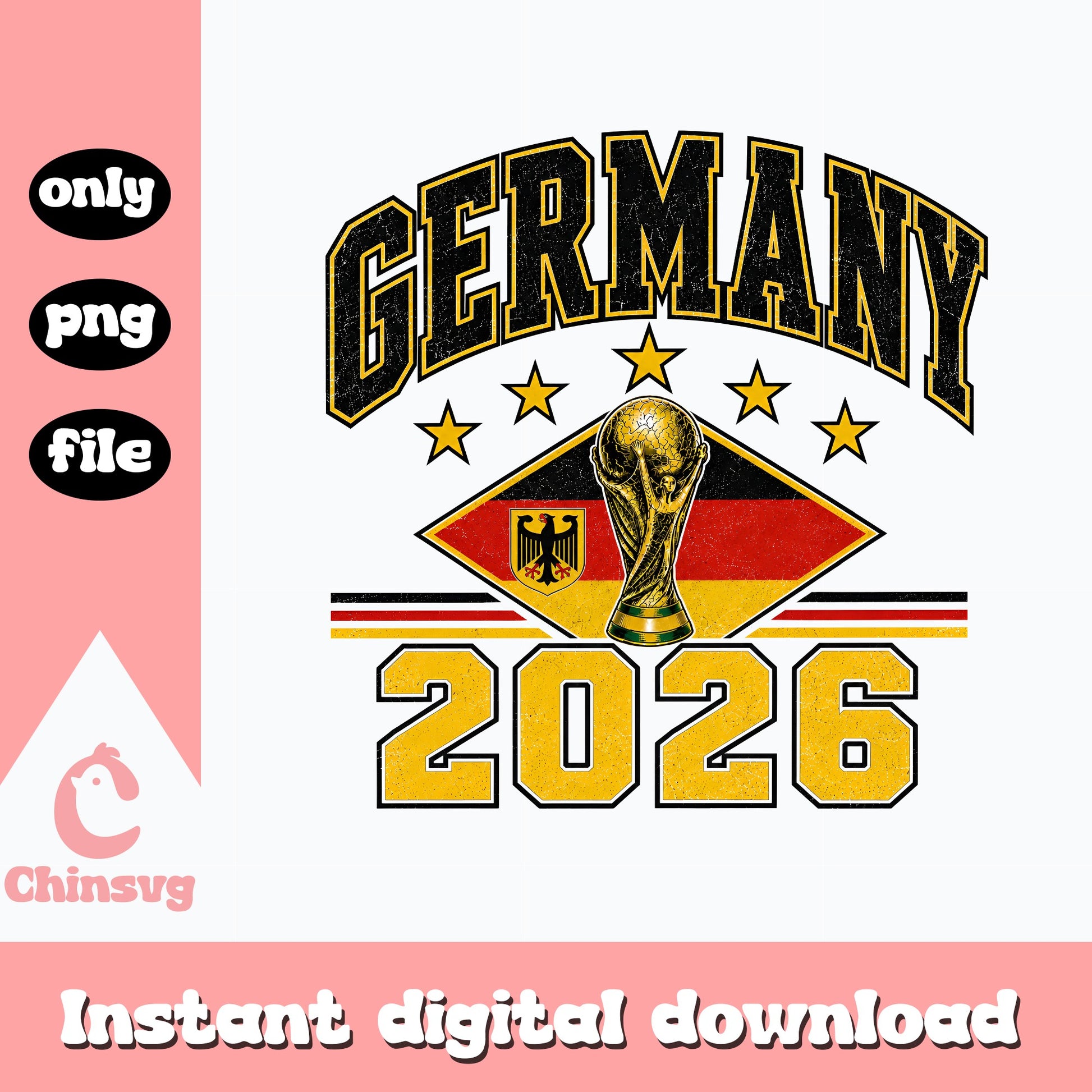 Germany 2026 World Cup PNG, Germany Soccer Trophy PNG, Football PNG
