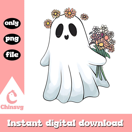 Ghostface coquette floral halloween design png, ghostface halloween png
